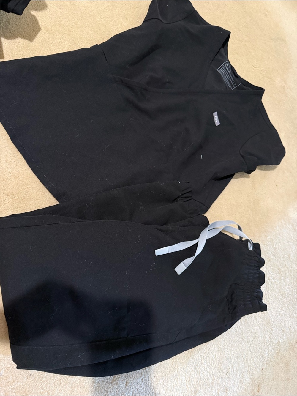 Figs Black Women's Scrub Set